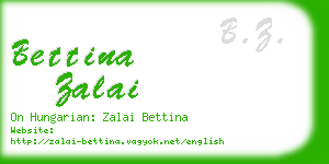 bettina zalai business card